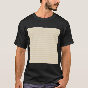 Beige TAN-Farbstreifen-Muster T-Shirt