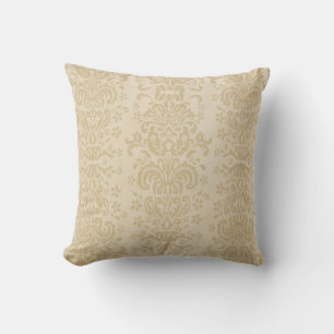 Beige Tan Neutral Damask Kissen