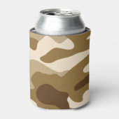 Beige Tarnmuster Dosenkühler (Kanne Vorderseite)