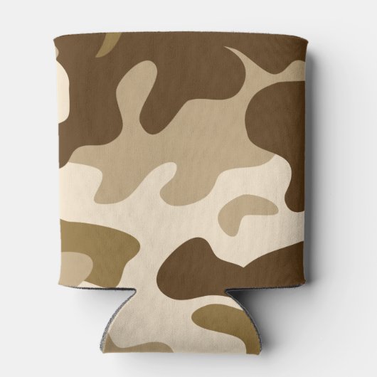 Beige Tarnmuster Dosenkühler (Rückseite)