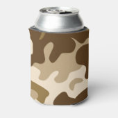 Beige Tarnmuster Dosenkühler (Kanne Rückseite)