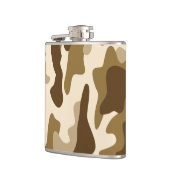 Beige Tarnmuster Flachmann (Links)