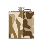 Beige Tarnmuster Flachmann (Rückseite)