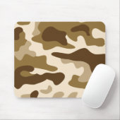 Beige Tarnmuster Mousepad (Mit Mouse)