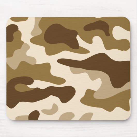 Beige Tarnmuster Mousepad (Vorne)