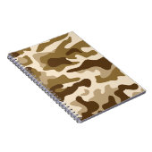 Beige Tarnmuster Notizblock (Rechte Seite)