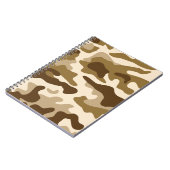 Beige Tarnmuster Notizblock (Linke Seite)