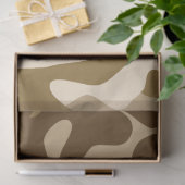 Beige Tarnmuster Seidenpapier (Geschenk)