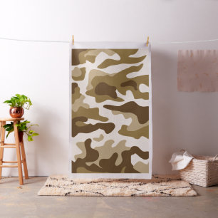 Beige Tarnmuster Stoff