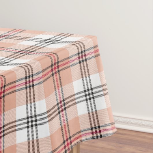 Beige Tartan Kariertes Muster Tischdecke (Beispiel)