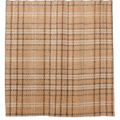 beige Tartan-Unterlage mit karierter Weste Duschvorhang (Vorderseite)
