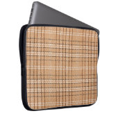 beige Tartan-Unterlage mit karierter Weste Laptopschutzhülle (Vorne Rechts)