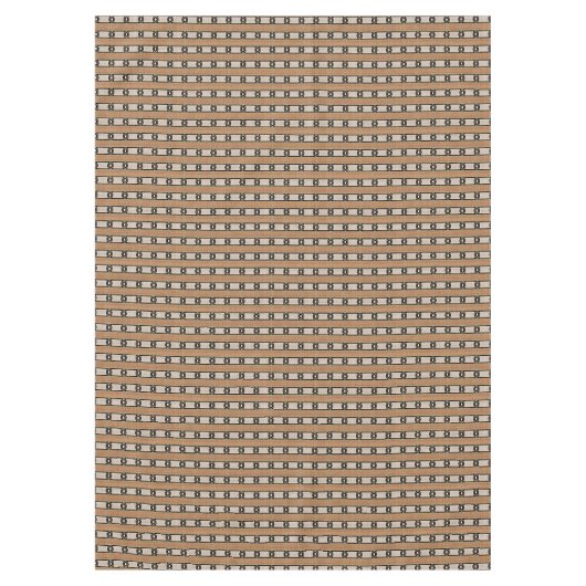 Beige Taupe Orange Brown Angesagt Orientalischer G Tischdecke (Vorderseite)