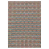 Beige Taupe Red Brown Aquamarin Blue Tribal Art Mu Tischdecke (Vorderseite)