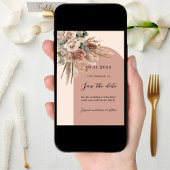 Beige Taupe Rose Pampas Arche Hochzeit Save The Date