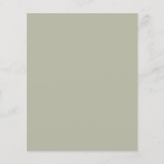 Beige taupe Rose Salinas Grüne Hochzeit Einladung (Rückseite)