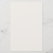 Beige Taupe Wavy Border Menükarte (Rückseite)