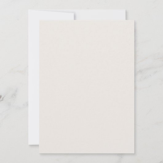 Beige Taupe Wavy Border Wedding Einladung (Rückseite)