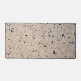 Beige Terrazzo Alla Venezia Texture Abstrakt Schreibtischunterlage