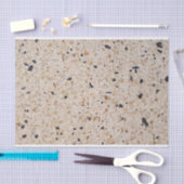 Beige Terrazzo Alla Venezia Texture DIY Loft Dekor Seidenpapier (Handwerk)