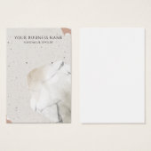 Beige Terrazzo Earring Display Cards (Vorne & Hinten)