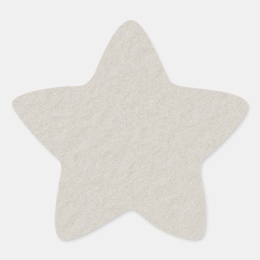 Beige Textil-Papierzubehör, das Sie anpassen könne Stern-Aufkleber (Vorderseite)
