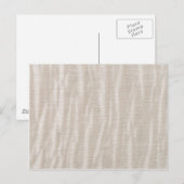 Beige Textur Postkarte (Vorne/Hinten)