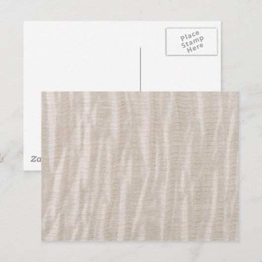 Beige Textur Postkarte (Vorne/Hinten)