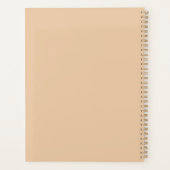 Beige Texturierte Minimalistische Hintergründe Planer (Rückseite)