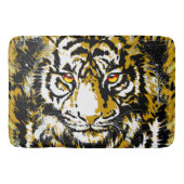 Beige Tiger Bath Mat - Tiger Artwork - Wildtiere Badematte (Vorderseite)