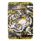 Beige Tiger Bath Mat - Tiger Artwork - Wildtiere Badematte (Vorderseite Vertikal)