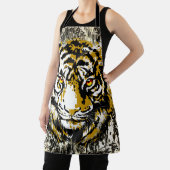 Beige Tiger Schürze - Beige Tiger Head Zeichnend (InSitu)