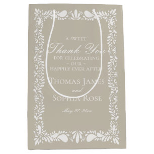 Beige Tile Talavera Spanische Fiesta Gastgeschenke Mittlere Geschenktüte