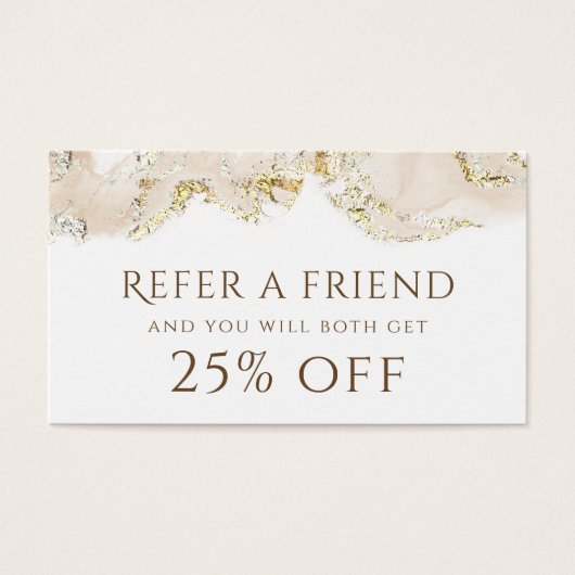 beige Tinte Referenzkarte (Vorderseite)