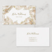 beige Tintenpatrone Visitenkarte (Vorne/Hinten)