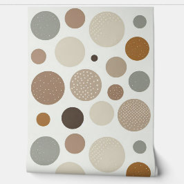 Beige Tone Bubbles Tapete