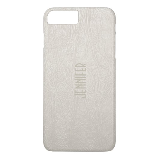 Beige Töne Imitate Leather Look Case-Mate iPhone Hülle (Rückseite)