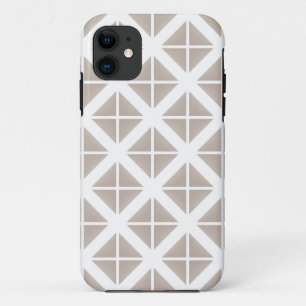 Beige Trendy Triangle Pattern Case-Mate iPhone Hülle