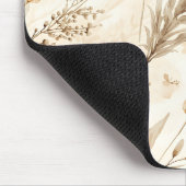 Beige Trockenblumen Botanisch Mousepad (Ecke)