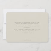 Beige Ultra-Minimal-Dreifach-Foto Hochzeitswohnung Dankeskarte (Rückseite)