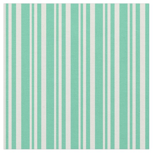 Beige und Aquamarine-Muster Stoff (Nahaufnahme)