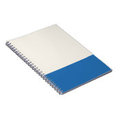 Beige- und Blauton Notizblock (Rechte Seite)