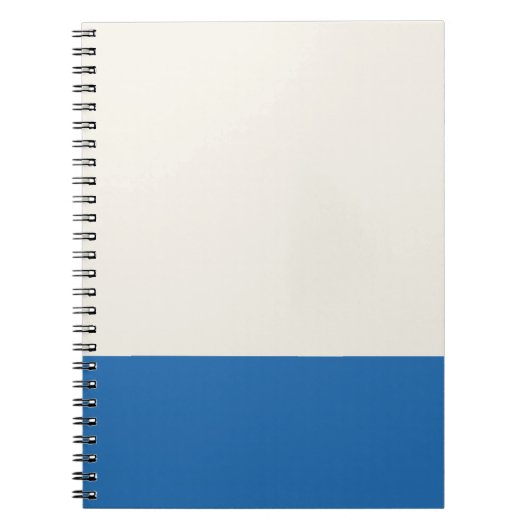 Beige- und Blauton Notizblock (Vorderseite)