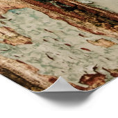 Beige und braune Holzpappe Poster (Ecke)