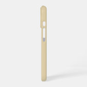 beige und braune Monogramm Initiale iPhone / iPad 16 Hülle (Linke Seite)