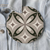 Beige und braune Retro-Kreisformen Button (Beispiel)