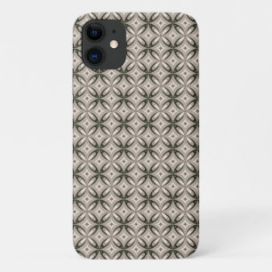 Beige und braune Retro-Kreisformen Case-Mate iPhone Hülle