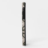 Beige und braune Retro-Kreisformen Case-Mate iPhone Hülle (Hinten/Links)