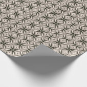 Beige- und braune Retro-Kreisformen Geschenkpapier (Ecke)