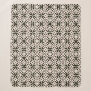 Beige und braune Retro-Kreisformen Sherpadecke